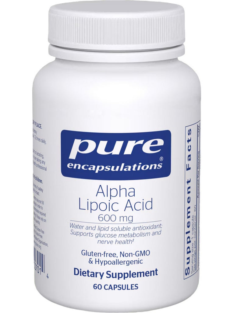 Pure Encapsulations, Alpha Lipoic Acid, 600 mg, 60 Capsules