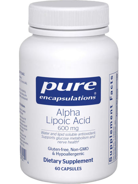 Pure Encapsulations, Alpha Lipoic Acid, 600 mg, 60 Capsules