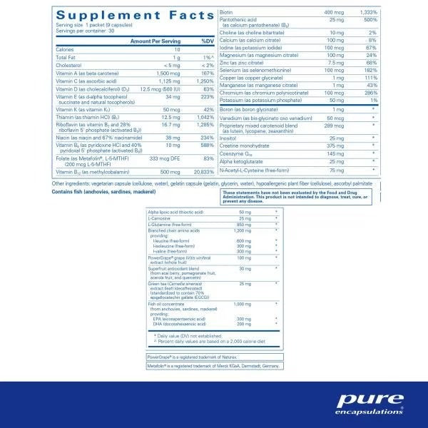Pure Encapsulations, Athletic Pure Pack, 30 Packets