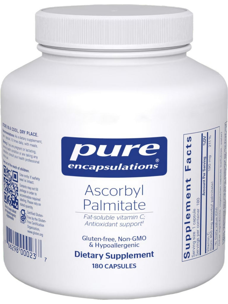 Pure Encapsulations, Ascorbyl Palmitate, 180 Capsules
