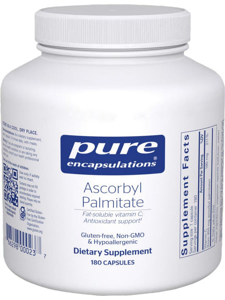 Pure Encapsulations, Ascorbyl Palmitate, 180 Capsules