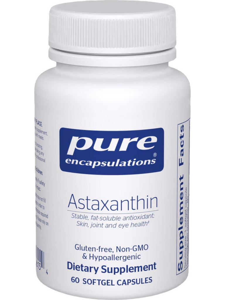 Pure Encapsulations, Astaxanthin, 60 Softgel Capsules