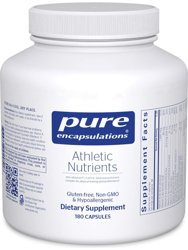 Pure Encapsulations, Athletic Nutrients, 180 caps