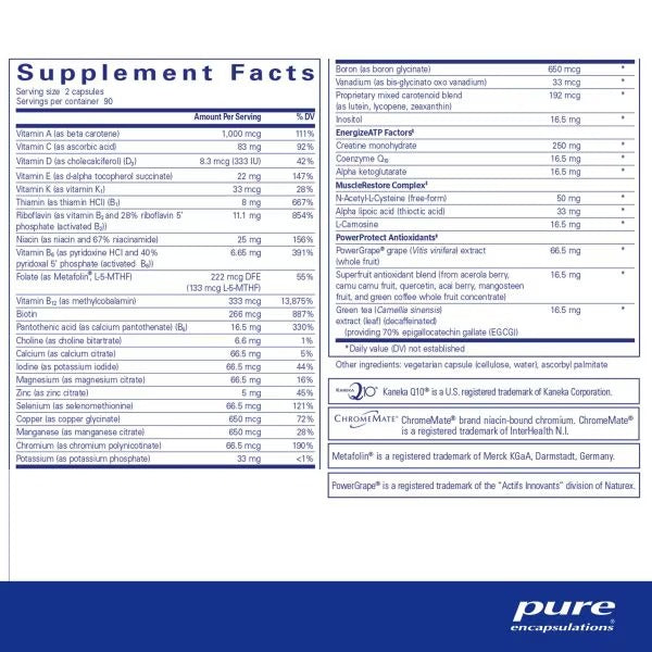 Pure Encapsulations, Athletic Nutrients, 180 Capsules