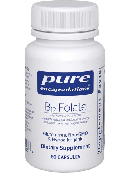 Pure Encapsulations, B-12 Folate, 60 vcaps