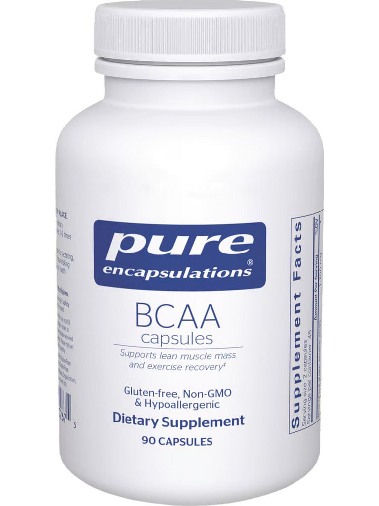 Pure Encapsulations, BCAA, 600 mg, 90 vcaps