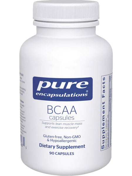 Pure Encapsulations, BCAA, 600 mg, 90 vcaps