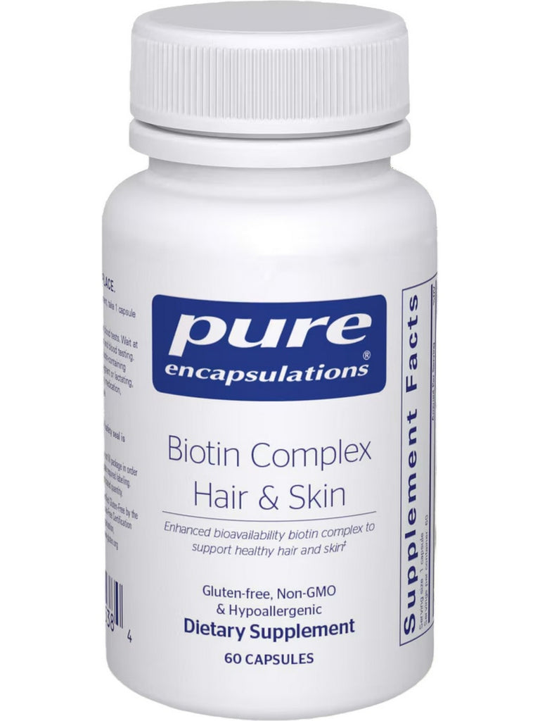 Pure Encapsulations, Biotin Complex Hair and Skin, 60 Capsules
