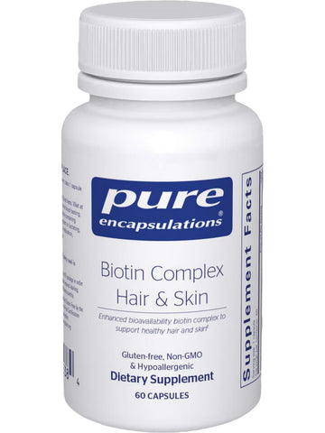 Pure Encapsulations, Biotin Complex Hair and Skin, 60 Capsules