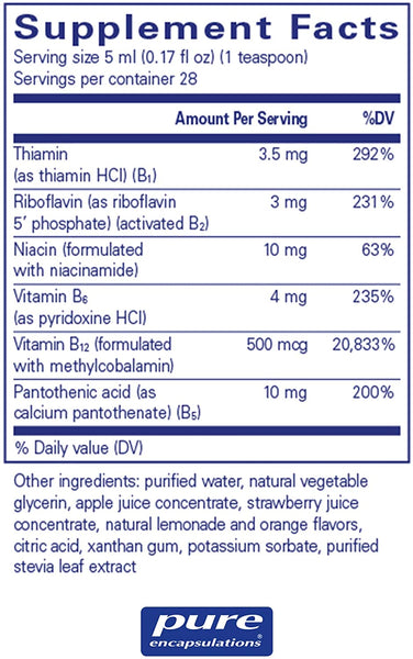 Pure Encapsulations, B Complex Liquid, 4.7 fl oz