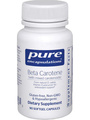 Pure Encapsulations, Beta Carotene, 90 gels