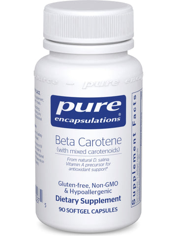 Pure Encapsulations, Beta Carotene, 90 gels