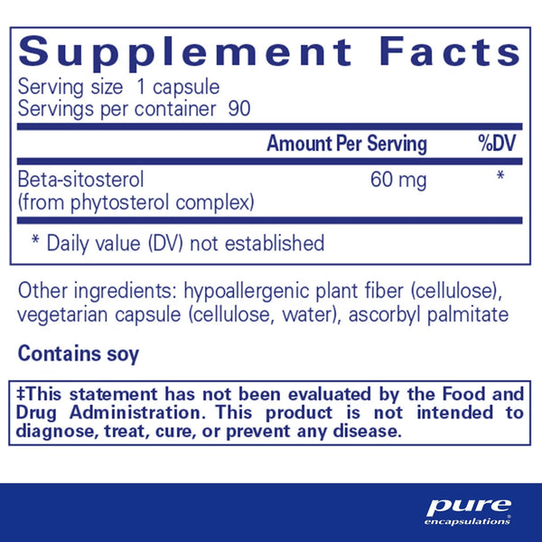 Pure Encapsulations, Beta-Sitosterol, 90 Capsules