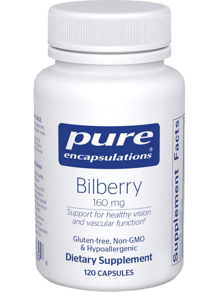 Pure Encapsulations, Bilberry, 160 mg, 120 vcaps