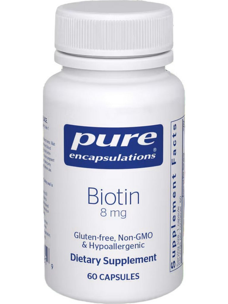 Pure Encapsulations, Biotin, 8 mg, 60 vcaps