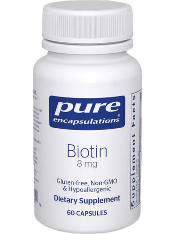 Pure Encapsulations, Biotin, 8 mg, 60 vcaps