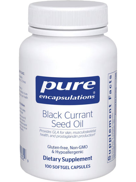 Pure Encapsulations, Black Currant Seed Oil, 500 mg, 100 gels