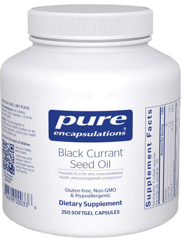 Pure Encapsulations, Black Currant Seed Oil, 500 mg, 250 gels