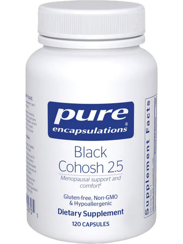 Pure Encapsulations, Black Cohosh 2.5, 250 mg, 120 caps