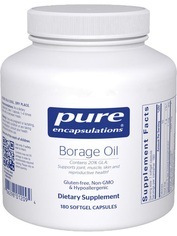 Pure Encapsulations, Borage Oil, 180 gels