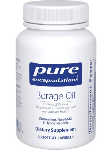 Pure Encapsulations, Borage Oil, 60 gels