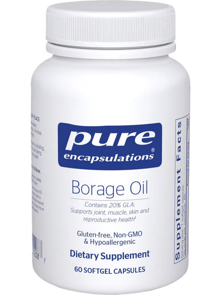 Pure Encapsulations, Borage Oil, 60 gels