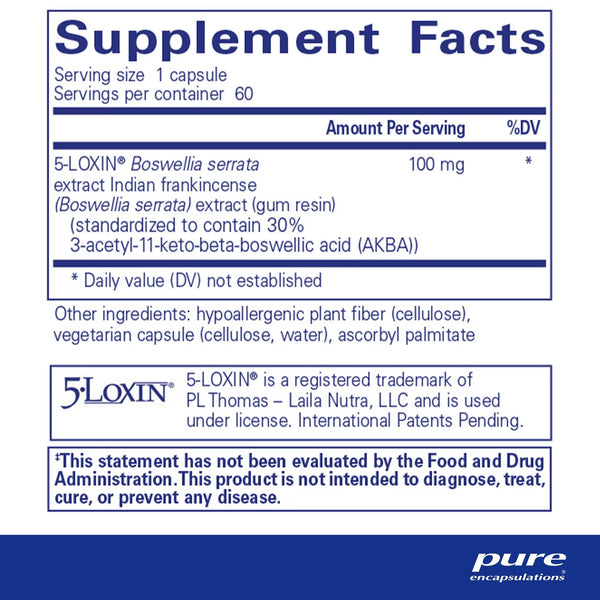 Pure Encapsulations, Boswellia AKBA, 60 Capsules