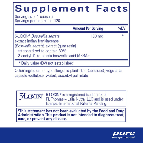 Pure Encapsulations, Boswellia AKBA, 120 Capsules