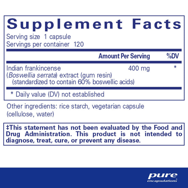 Pure Encapsulations, Boswellia, 120 Capsules