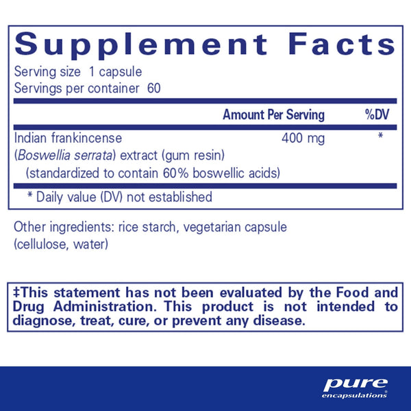Pure Encapsulations, Boswellia, 60 Capsules