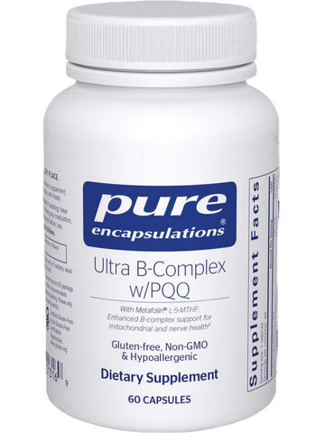 Pure Encapsulations, Ultra B-Complex w/ PQQ, 60 vegcap