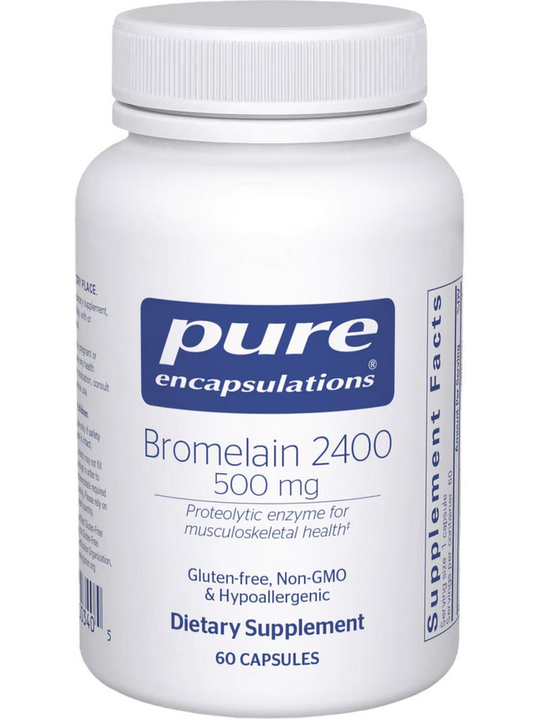 Pure Encapsulations, Bromelain 2400, 500 mg, 60 Capsules