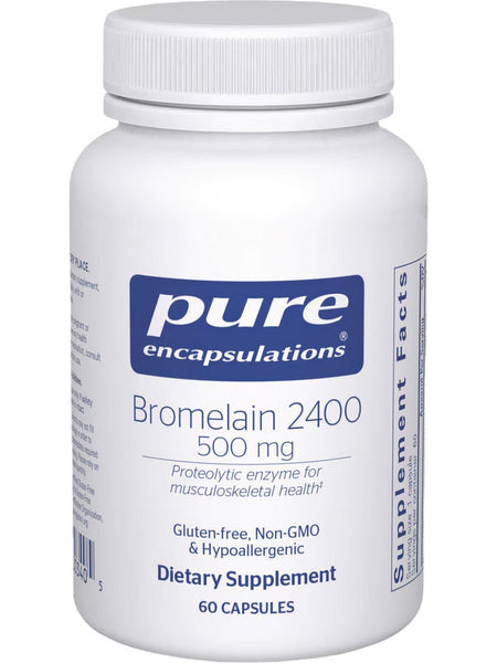 Pure Encapsulations, Bromelain 2400, 500 mg, 60 Capsules