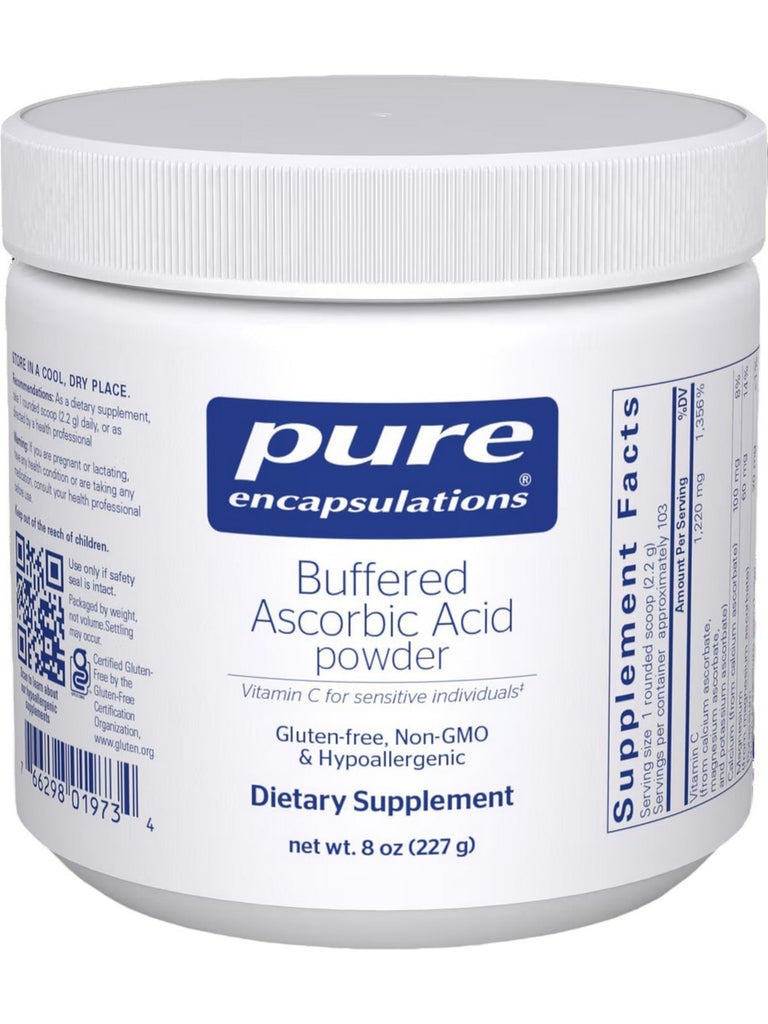 Pure Encapsulations, Buffered Ascorbic Acid Powder, 8 oz