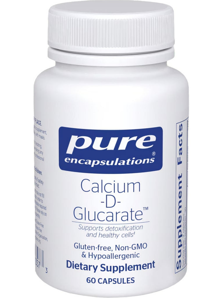 Pure Encapsulations, Calcium-d-Glucarate, 500 mg, 60 vcaps