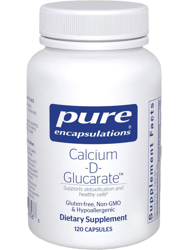 Pure Encapsulations, Calcium-d-Glucarate, 500 mg, 120 vcaps