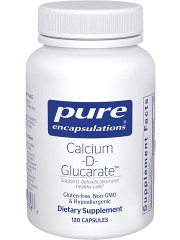 Pure Encapsulations, Calcium-d-Glucarate, 500 mg, 120 vcaps