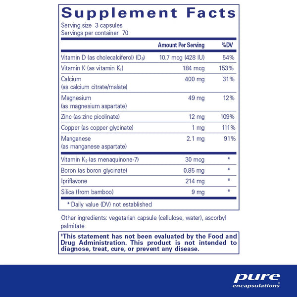 Pure Encapsulations, +CAL+ with Ipriflavone, 210 Capsules