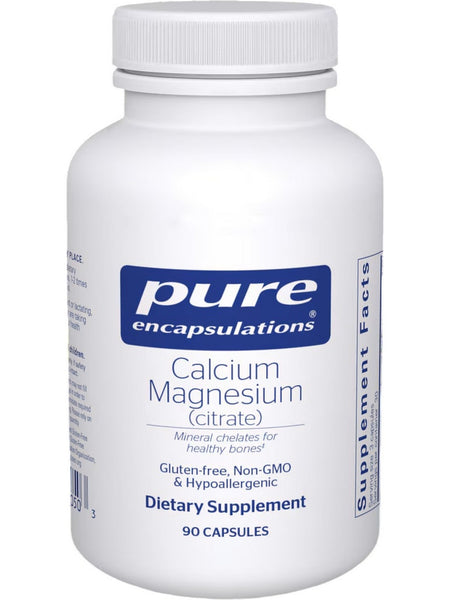 Pure Encapsulations, Calcium Magnesium (Citrate), 90 Capsules