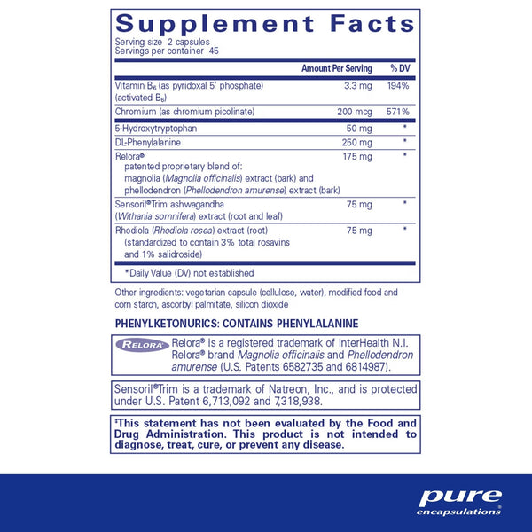 Pure Encapsulations, CarbCrave Complex, 90 Capsules