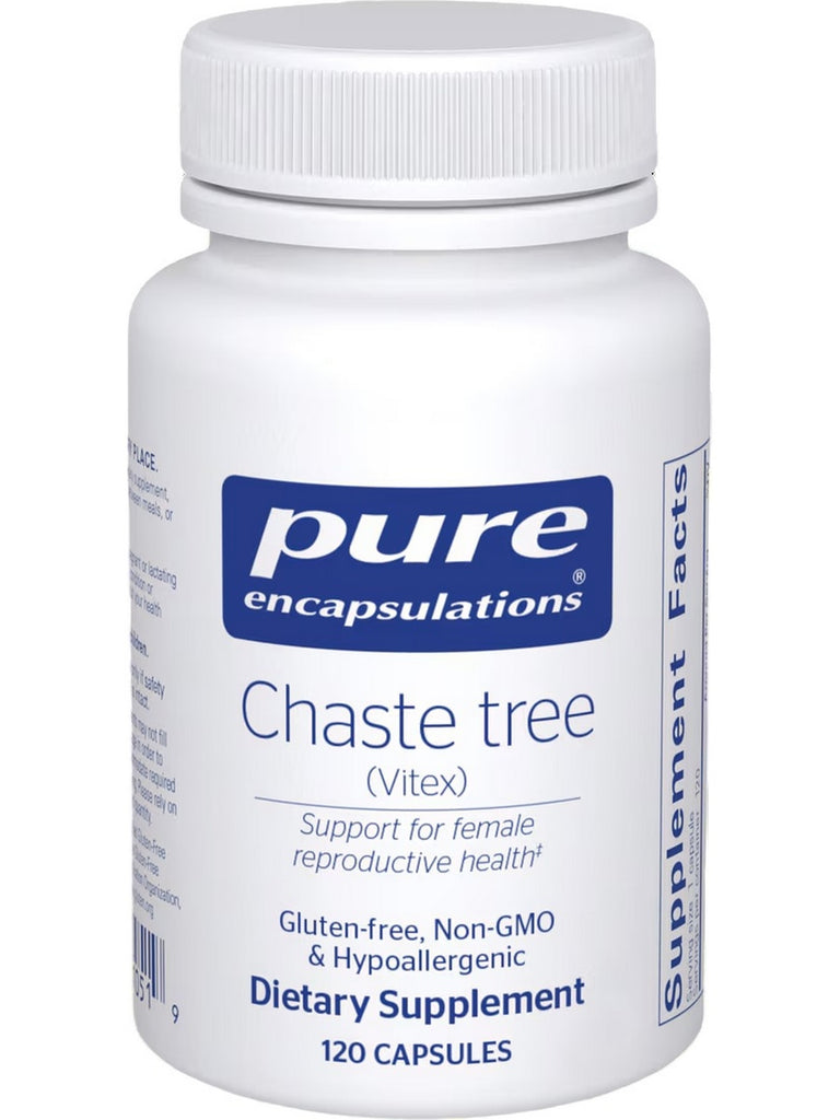 Pure Encapsulations, Chaste tree (Vitex), 120 vcaps