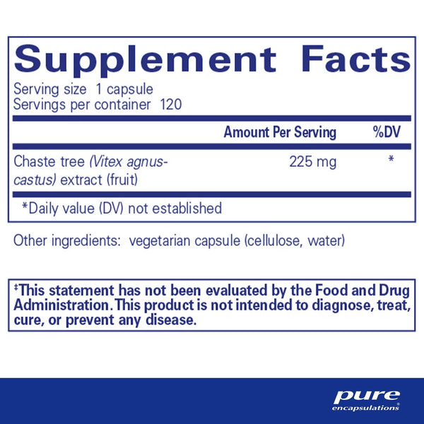 Pure Encapsulations, Chaste Tree (Vitex), 120 Capsules