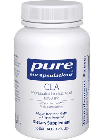 Pure Encapsulations, CLA, 1000 mg, 60 gels