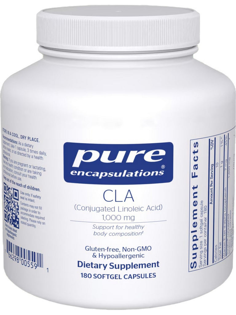 Pure Encapsulations, CLA, 1000 mg, 180 gels