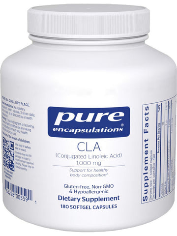 Pure Encapsulations, CLA, 1000 mg, 180 gels