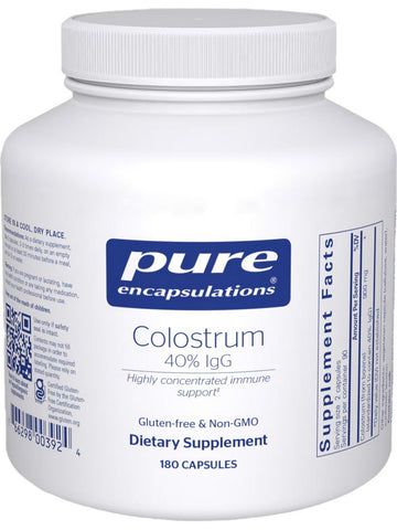 Pure Encapsulations, Colostrum 40% IgG, 450 mg, 180 vegcaps