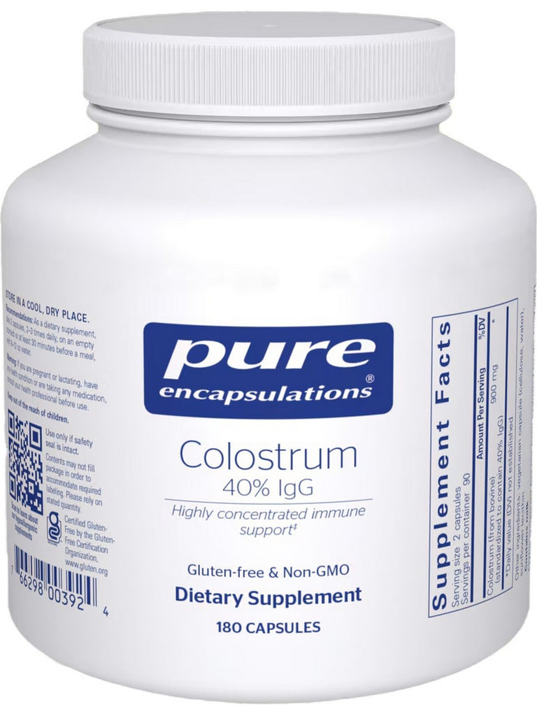 Pure Encapsulations, Colostrum 40% IgG, 450 mg, 180 vegcaps