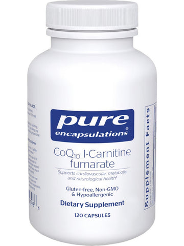 Pure Encapsulations, CoQ10 l-Carnitine fumarate, 120 vcaps