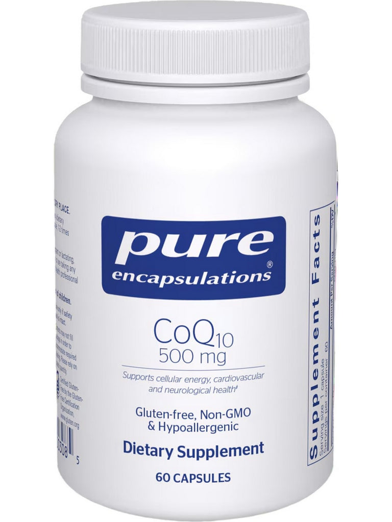 Pure Encapsulations, CoQ10, 500 mg, 60 vcaps