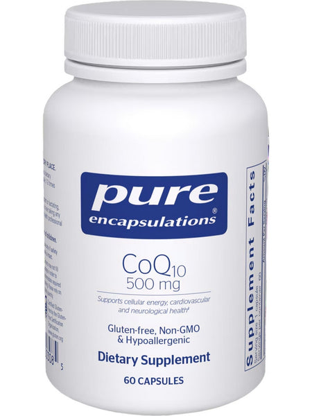 Pure Encapsulations, CoQ10, 500 mg, 60 vcaps